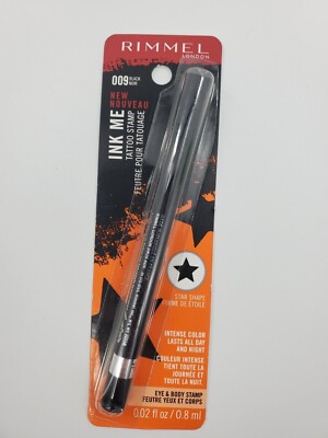 Rimmel London Ink Me Tattoo Stamp Eye & Body Stamp 009 Black Star Shape New