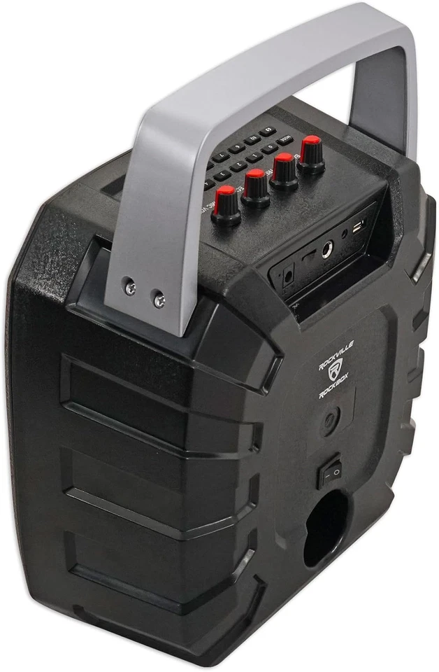 ROCKBOX 6.5" 100 Watt Portable Rechargable Bluetooth Speaker W USB/SD - Image 4 of 4