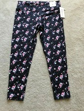NEW NWT BCBGeneration high waisted yoga pants floral breathable XL XLARGE BCBG