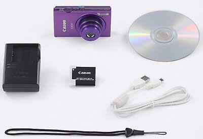 Canon Digital Camera Ixy 430F Purple 16 Million Pixels 5X Optical Zoom  Wi-Fi Ixy