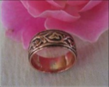 Solid Copper Band Ring CR018 - 1/4" inch wide - Available in size 13.