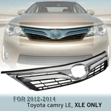 Fit For Toyota Camry LE XLE 2012-2014 2013 Front Bumper Upper Hood Grille Chrome