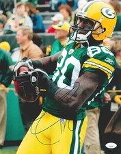 DONALD DRIVER Hand Signed 11X14 Photo FOOTBALL Authentic Autograph JSA COA CERT