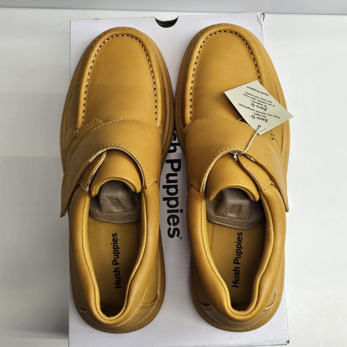 Hush Puppies Men's 9.5 Gil Lightweight Leather Slip-On Hush Puppies Men's 9.5 Gil Lightweight Leather Slip-On