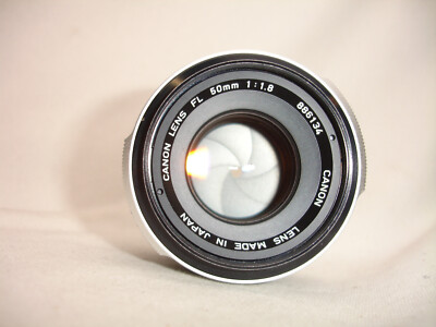 Canon 50mm f/ 1.8 lens, FL mount, Manual Focus sn886134 | eBay