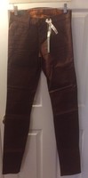 $250 J Brand Pencil Leg Jeans Turbulent Coated Clay Brown Luxe Twill Sz 26 $250 J Brand Pencil Leg Jeans Turbulent Coated Clay Brown Luxe Twill Sz 26