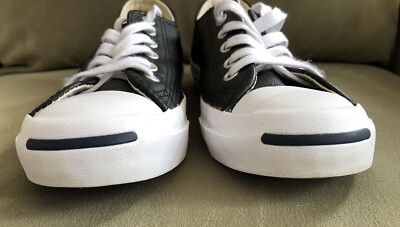 7T品　CONVERSE Jack Purcell Converse JACK PURCELL Black Leather SIZE 6.5 Women's~5 Men's EUC