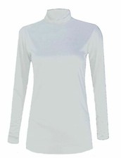 Ladies Womens Polo Neck Roll Neck Turtle Neck Plain Jumper Top Long Sleeve 8-26