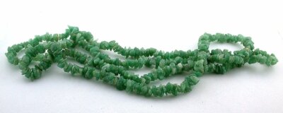 5mm to 10mm Natural Green Aventurine Chip Nugget 34 Inch Bead Strand CBS59