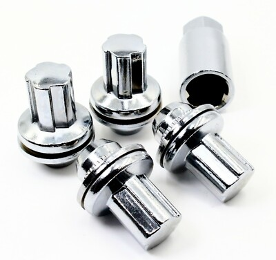 #ad #ad Set Of 4 Chrome OE Washer Style Wheel Locks 14x1.5 Lexus LX470 LX570 LX $25.99