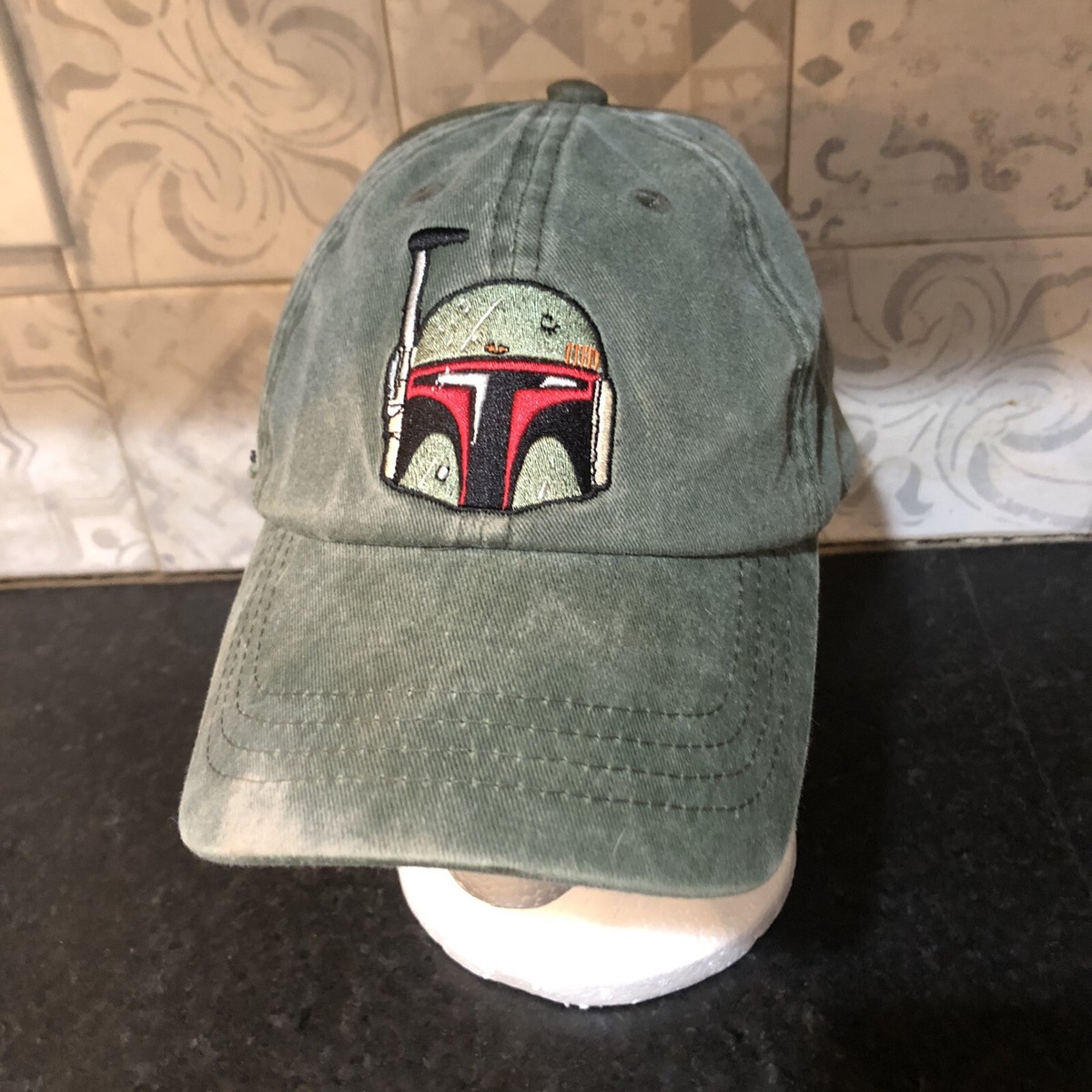 Boba Fett Hat Cap Mens Green Strap Back Mandalorian Star Wars