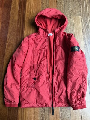 Stone Island Junior Red Jacket Size 14