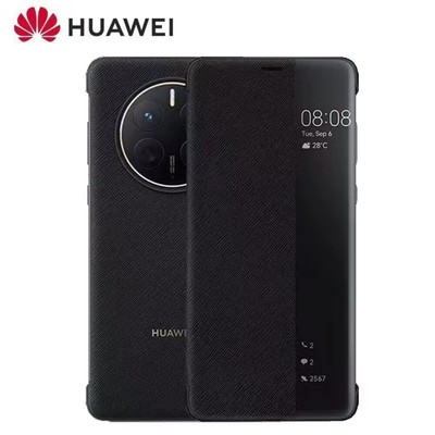100% Original Luxury PU Leather Smart View Flip Case Cover For Huawei Mate50 Pro