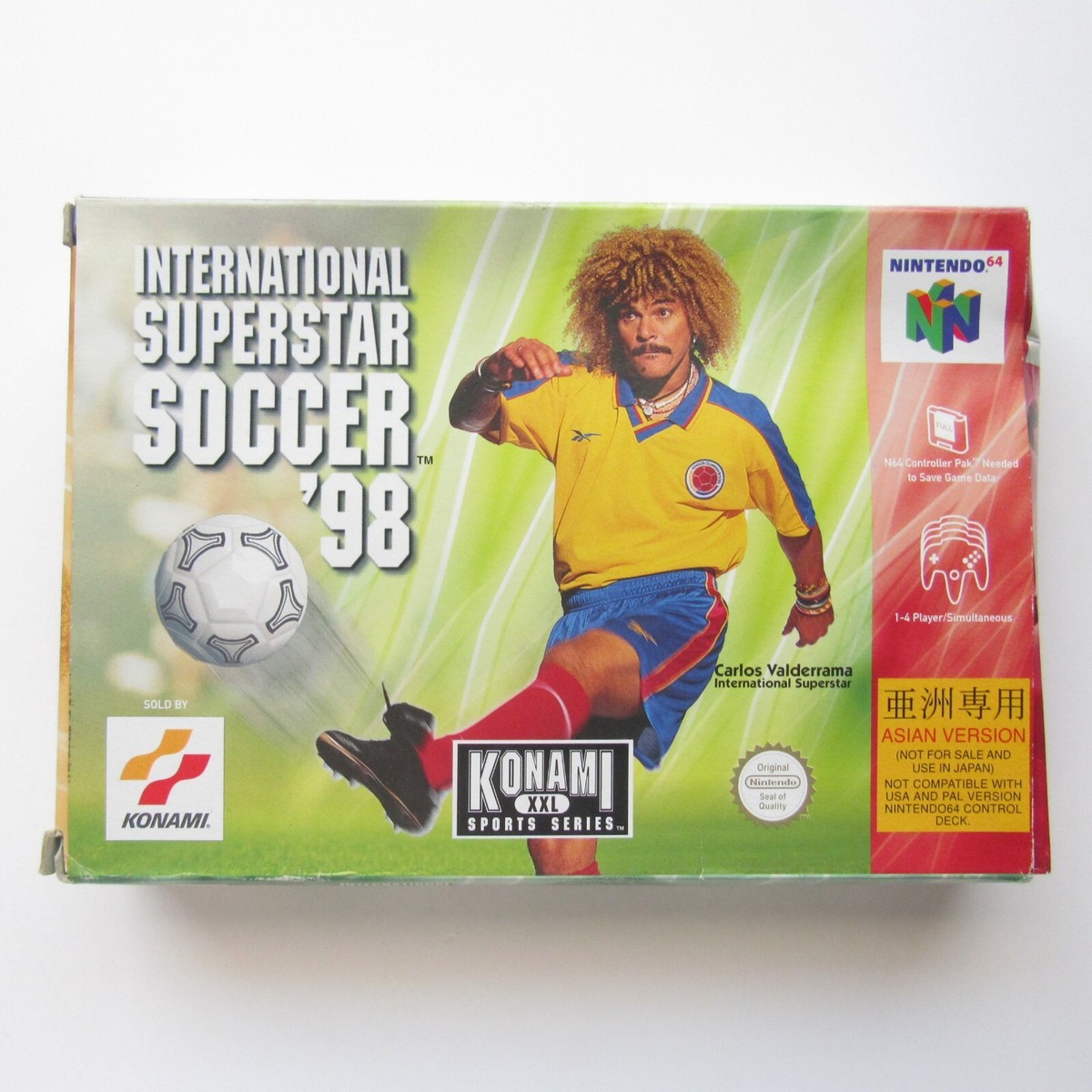Box Only Asian Version International Superstar Soccer '98 Nintendo