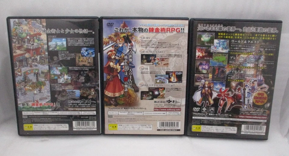 PS2 Atelier Iris Eternal Mana 1 2 & Grand Fantasm 3Games Japan NTSC-J Gust - Image 2 of 4