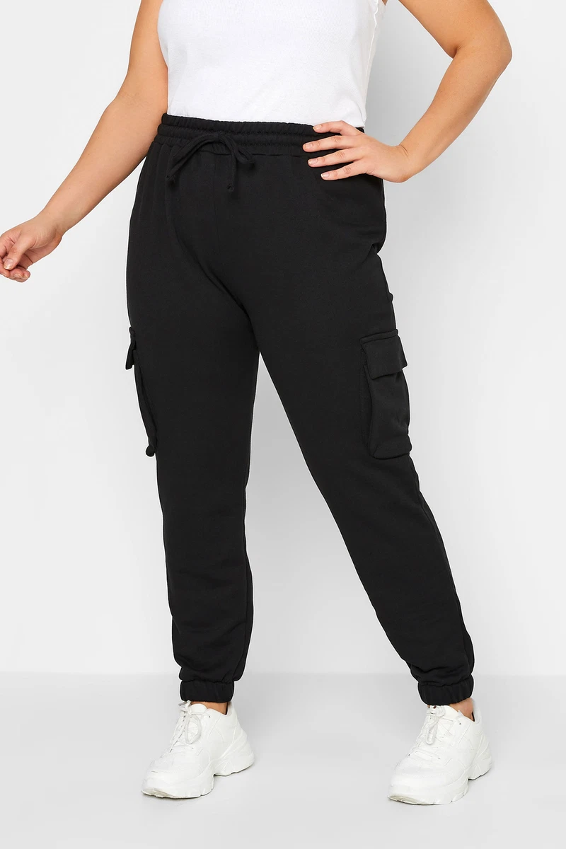 Yours Curve Women's Plus Size Cargo Joggers