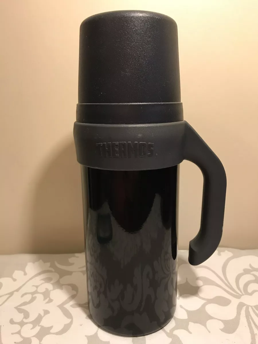 Thermos Brand 1 Liter Stainless Vacuum Insulated Bottle Black 1 Quart