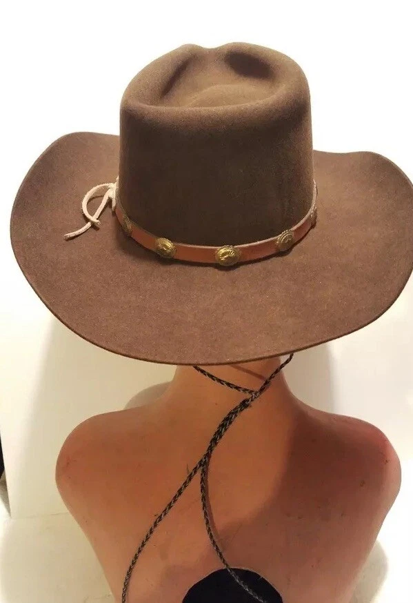 Sombrero de caballo Charlie 1 3x mezcla de piel marrón talla 6 7/8 pequeño bonito Foto 3 de 4