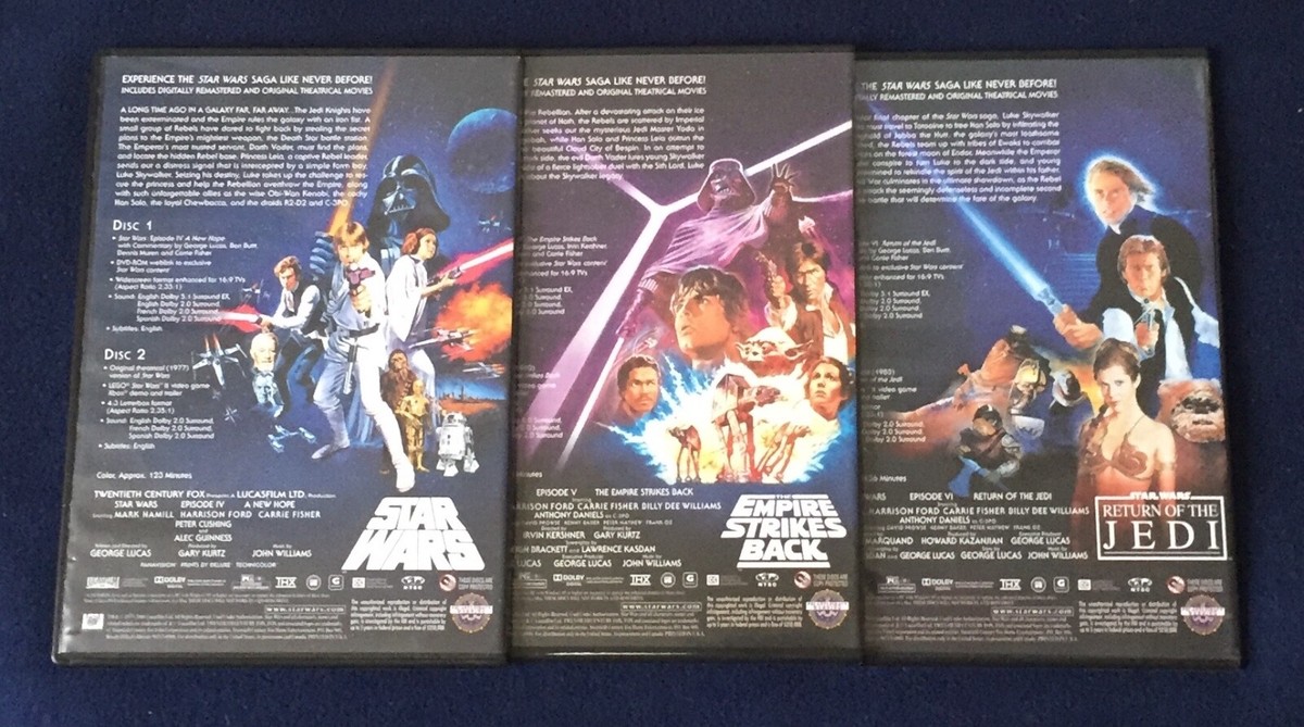Star Wars Limited Edition Original Theatrical Unaltered Trilogy