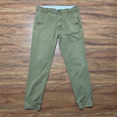 Levis Jogger Pants Mens 31x32 (Actual 34x28) Khaki Slim Fit