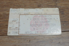 Vintage ERIC CLAPTON Concert April 19 1987 Rosemont Ticket Stub