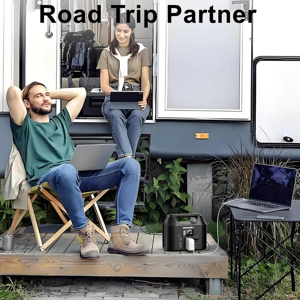 Nueva central eléctrica portátil 150 W LiFePO4 cargador de batería camping AC DC banco de energía Foto 4 de 4