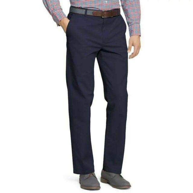 IZOD Men/'s Stretch Chino With Sportflex Waistband Straight Fit Flat Front Pant