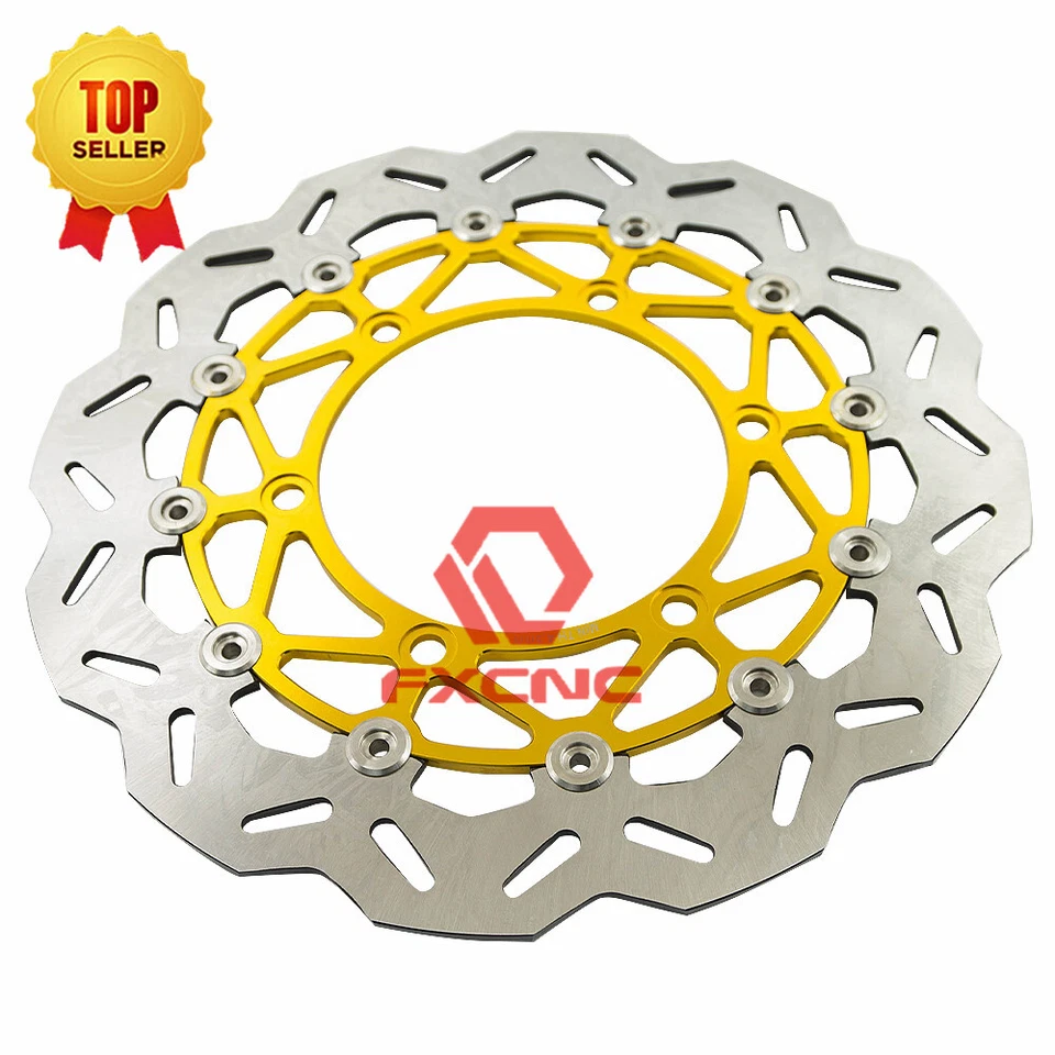 Rotores de disco de freno flotador delantero para motocicleta ninja250 2008-2012 2009 2010 2011 Foto 2 de 4