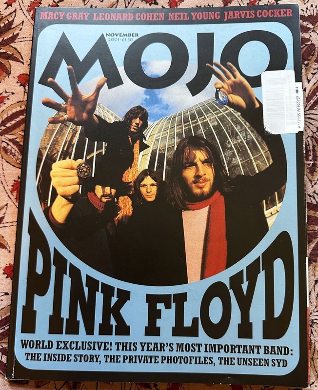 Pink Floyd Mojo Magazine November 2001 U.K. Music mag Like New