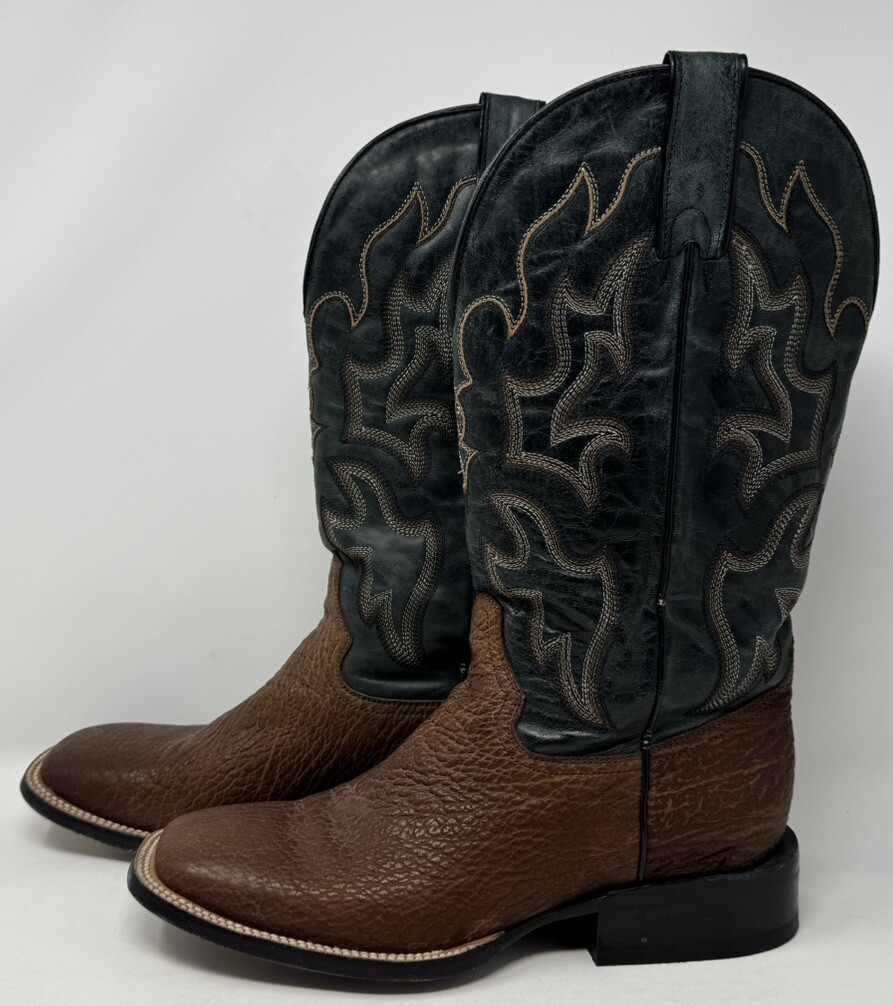 Stetson Exotic Shark Skin Men's Cowboy Boots 12 208 8183 520 SZ 9D
