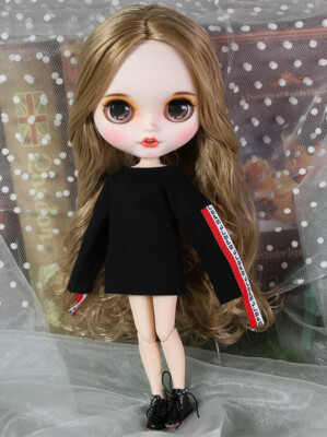 12'' Factory blythe Doll 1/6 BJD Blonde curls hair teeth lips matte face eyebrows