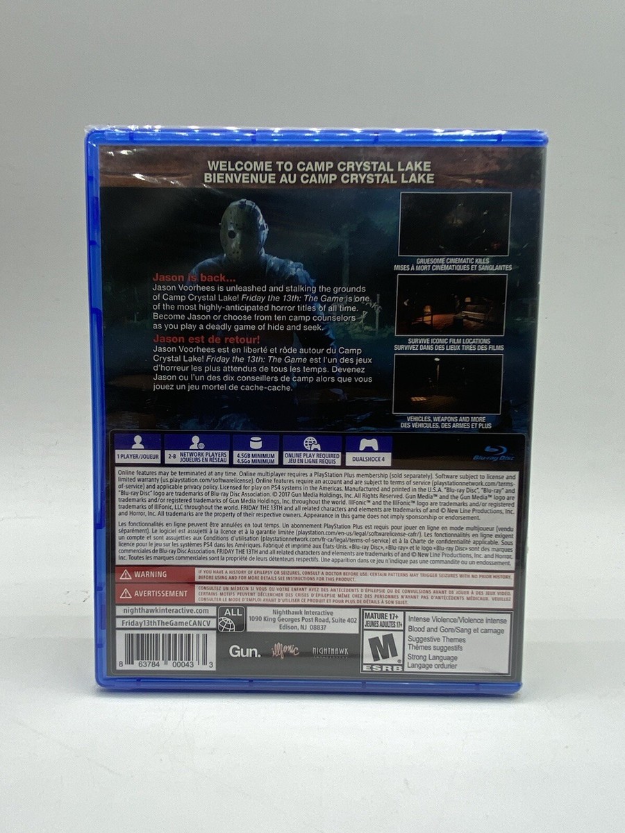 Friday The 13th: The Game PS4 (Brand New Factory Sealed