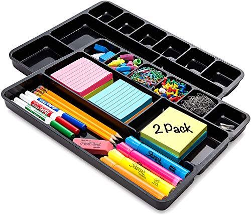 Schreibtisch Schublade Organizer Tablett mit 9 Ablagefächern - für Zuhause und Büro - - Bild 2 von 4