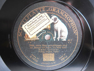 78rpm EMMI LEISNER Contralto: SAINT-SAENS Samson & Dalila - ACOUSTIC GRAMMOPHON