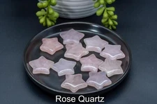 Rose Quartz Carving Star