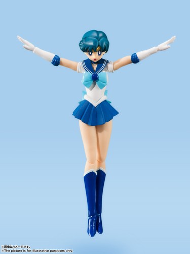 TamashiiI Nations Bandai S.H.Figuarts Sailor Mercury Animación Edición Color EE. UU. - Imagen 4 de 4