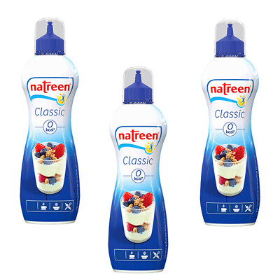 Natreen Classic Flüssigsüße 3x 125ml Süßstoff Tafelsüße für kalte warme Speisen