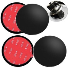 4 Pack Adhesive Dashboard Mounting Disk, 3.74 Inch Universal 95mm Black