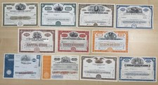Sammlung Konvolut 11 historische USA Aktien, US IT - Computer - Medien