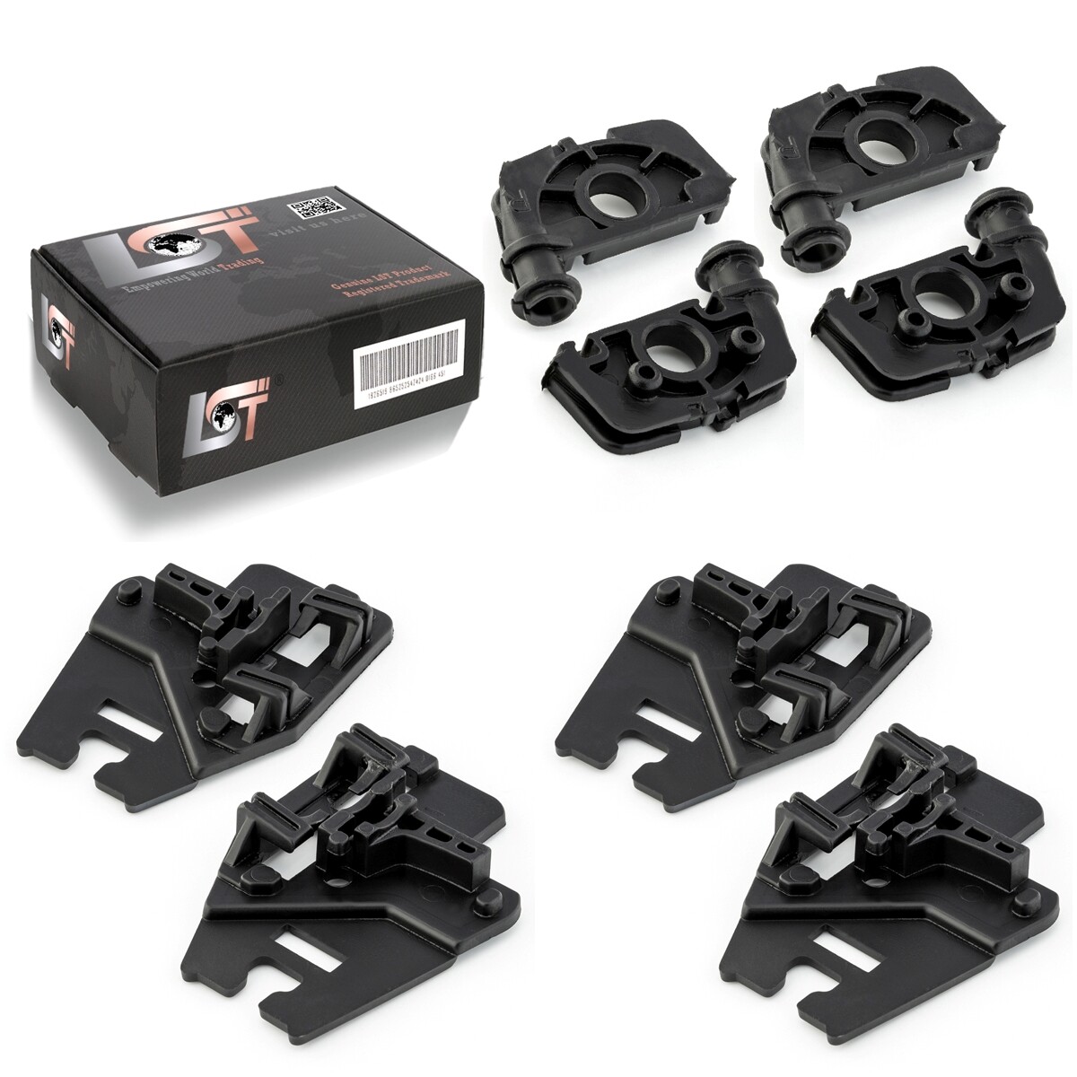 Repair Kit Set For 2 Window Lifters Front Left Right For BMW 3ER E46