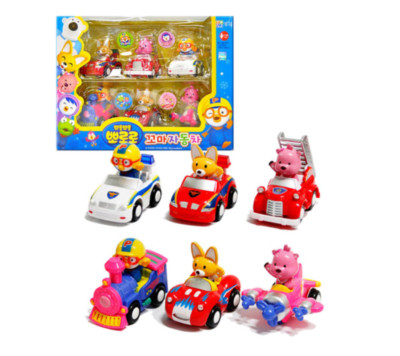 Pororo Friends Kid Car Set 6pcs Pororo Minicar Toy Korea Toy