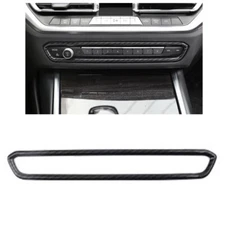 Gloss Carbon Fiber Print Radio Volume Frame Cover Fits 19-24 G20 G22 G80 330i M3