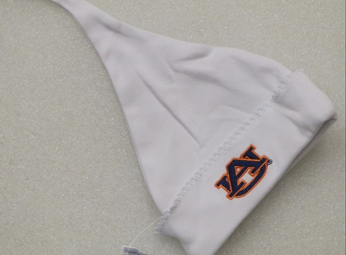 AUBURN UNIVERSITY NEWBORN OUTFIT CONVERTIBLE DAY GOWN / ROMPER HAT JUST BLANKS - Picture 7 of 7