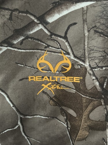 Realtree Extra Camo 1/4 Zip Pullover Men’s Size Medium Lightweight Fleece - Picture 3 of 4