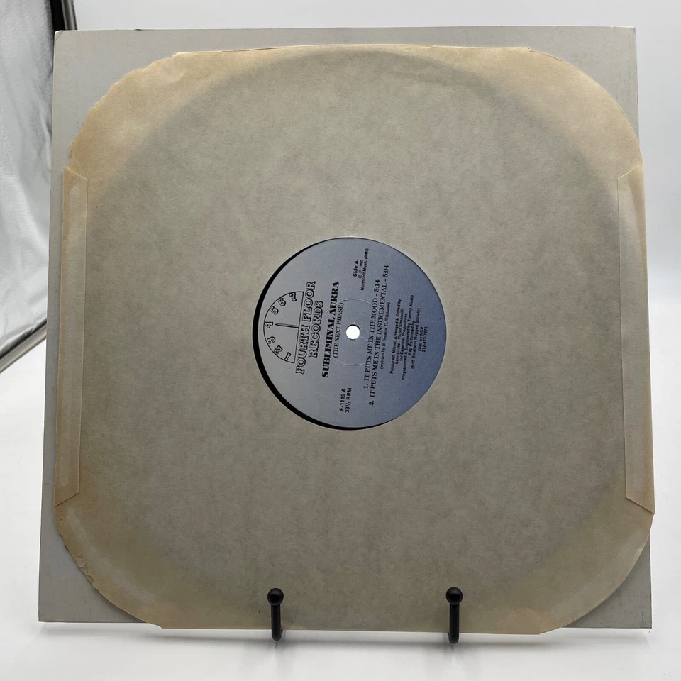 Subliminal Aurra – The Next Phase - 12" Single Fourth Floor Records – 1990 VGC+ - Imagem 2 de 4