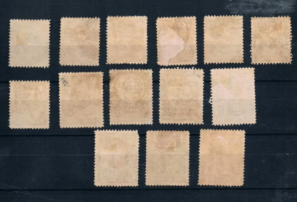 Северная Родезия 1925-29 б/у лот комплект деталей Sc #1-7,10-14,16,17 британские колонии - Изображение 2 из 2