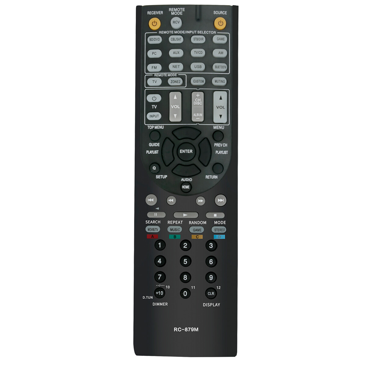 RC-879M Replace Remote for Onkyo AV Receiver TX-NR535 TX-SR3