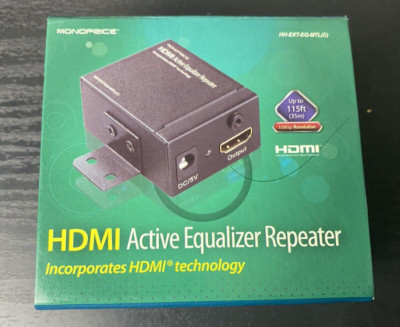 Monoprice HDMI Active Equalizer Repeater HH-EXT-EQ-MTL(C)