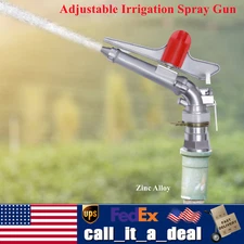 2" 360?? Adjustable Impact Sprinkler Large Area Water Irrigation Spray Gun Head