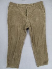 Uniqlo Pants Mens Extra Large Beige Corduroy Cord Pockets Straight Elastic 36 39